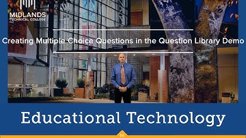 D2L Brightspace v10.7 Daylight Creating Multiple Choice Questions in the Question Library Demo