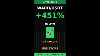 WARD PUMPING +451 percent — Real Crypto Examples — Real Trader Setup