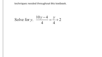 P 3 Linear Equations and Inequalities