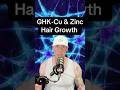 GHK-Cu + Zinc For Hair Growth #peptides #ghkcu #zinc #shorts #shortsvideo