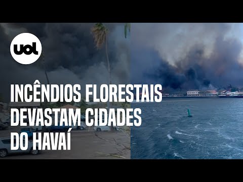 Havaí: Incêndios florestais causam destruição na ilha dos Estados Unidos; veja vídeo