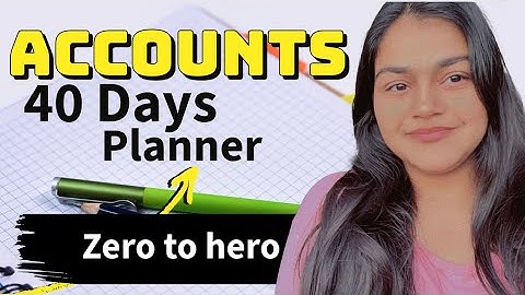 💥 40 Days = 95+ Marks in Accounts! | Class 12 Boards 2025 | Ultimate Study Planner 📘