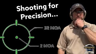 Shooting for Precision with a 32 MOA circle on 507C Holosun at 3 yards!