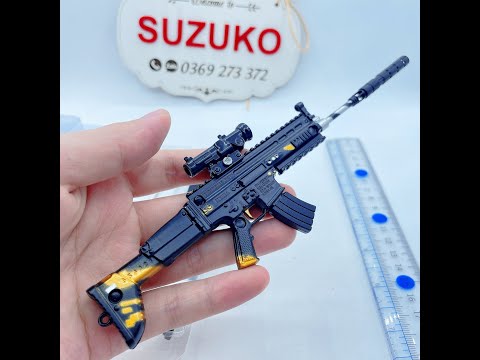 Video Mô hình súng pubg kim loại lắp ráp SCAR Black Ebony... - youtube