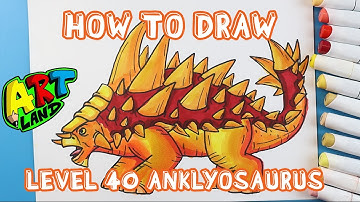 How to Draw a LEVEL 40 ANKLYOSAURUS!!