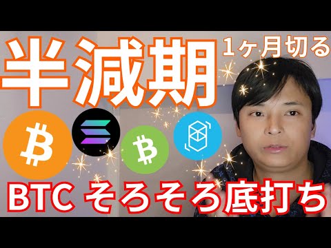 ビットコイン 半減期1ヶ月切り底打ち感？大企業は42,000ドル(675万円)暴落を予想