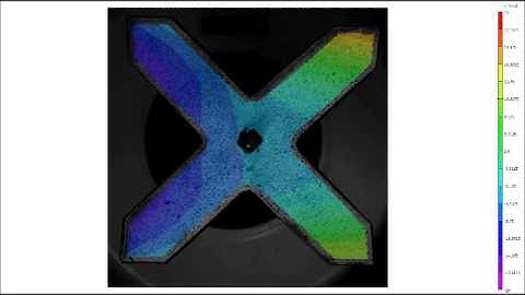 High speed video of a snapping bistable laminate - chaotic response with displacement plot