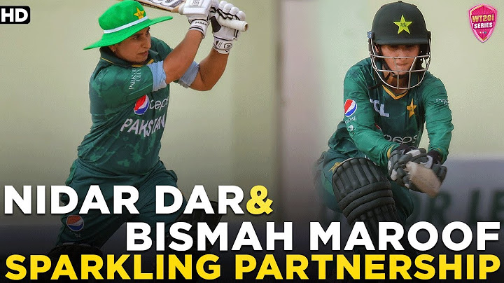 Nida Dar & Bismah Maroof Sparkling Partnership | Pakistan W vs Sri Lanka W | 1st T20I | PCB | MN1L