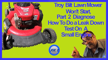 How to do a # leak down test on a #small engine