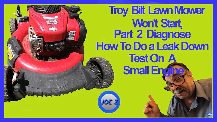 How to do a # leak down test on a #small engine