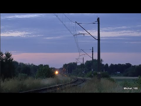 Railpolonia po zachodzie słońca