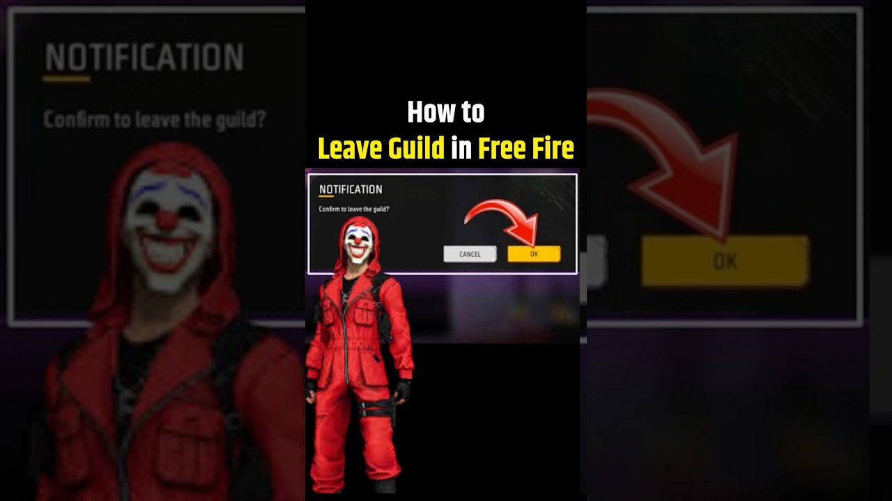 Как выйти из гильдии в Free Fire | как покинуть гильдию в Free Fire | как выйти из гильдии