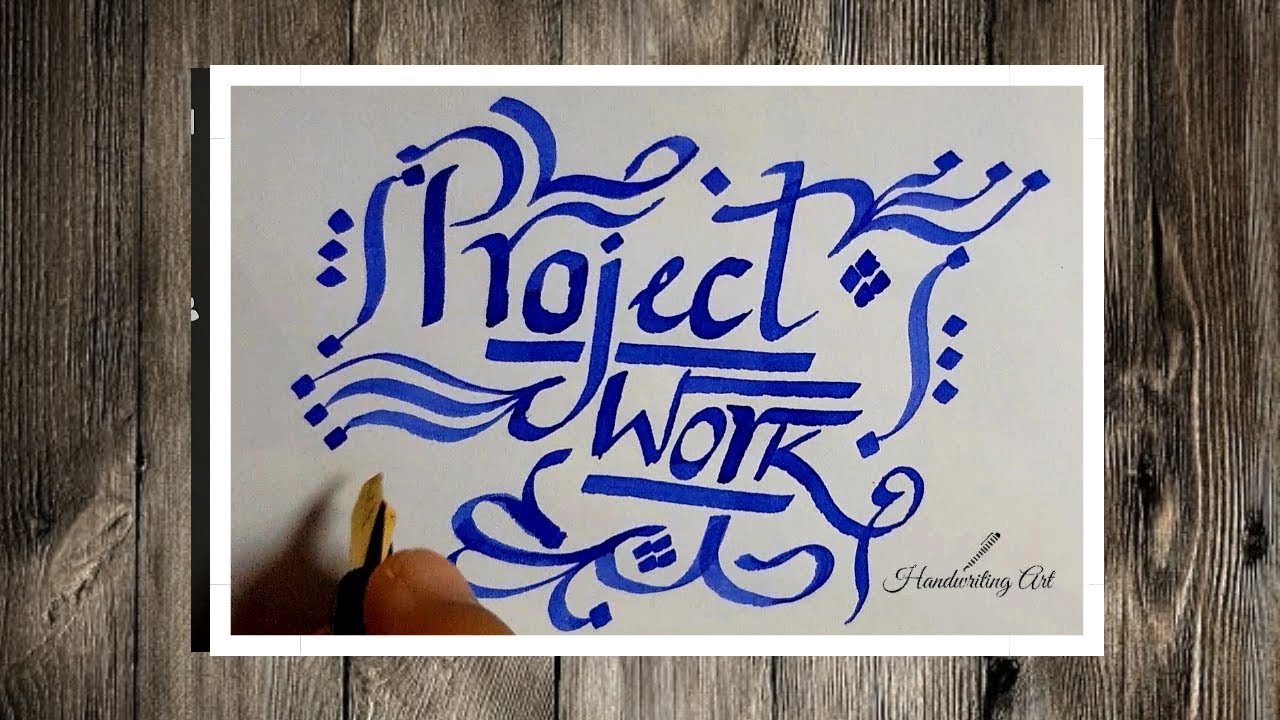 assignment work calligraphy
