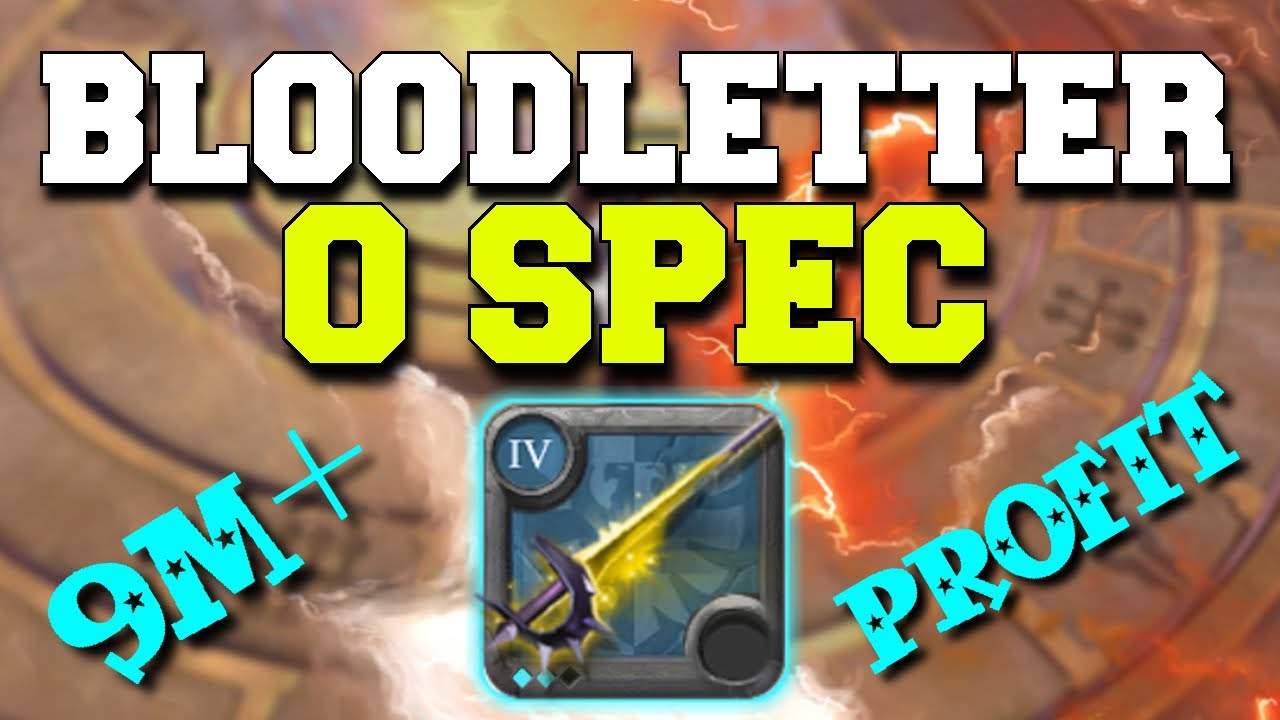 Bloodletter 0 Spec 9M PROFIT Albion Online Solo PVP YouTube