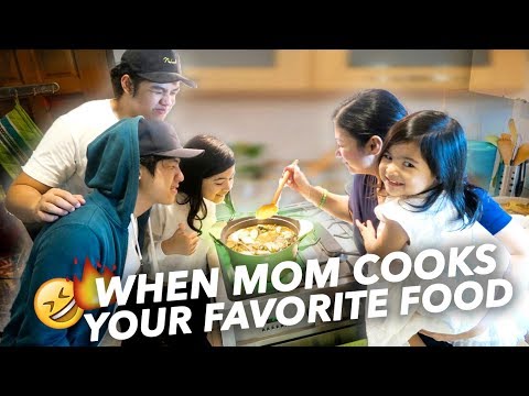 When Mom Cooks Favorite Food (We Get Lit!) | Ranz and Niana