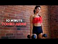 10 MIN TONED ARMS WORKOUT (At Home Minimal Equipment)