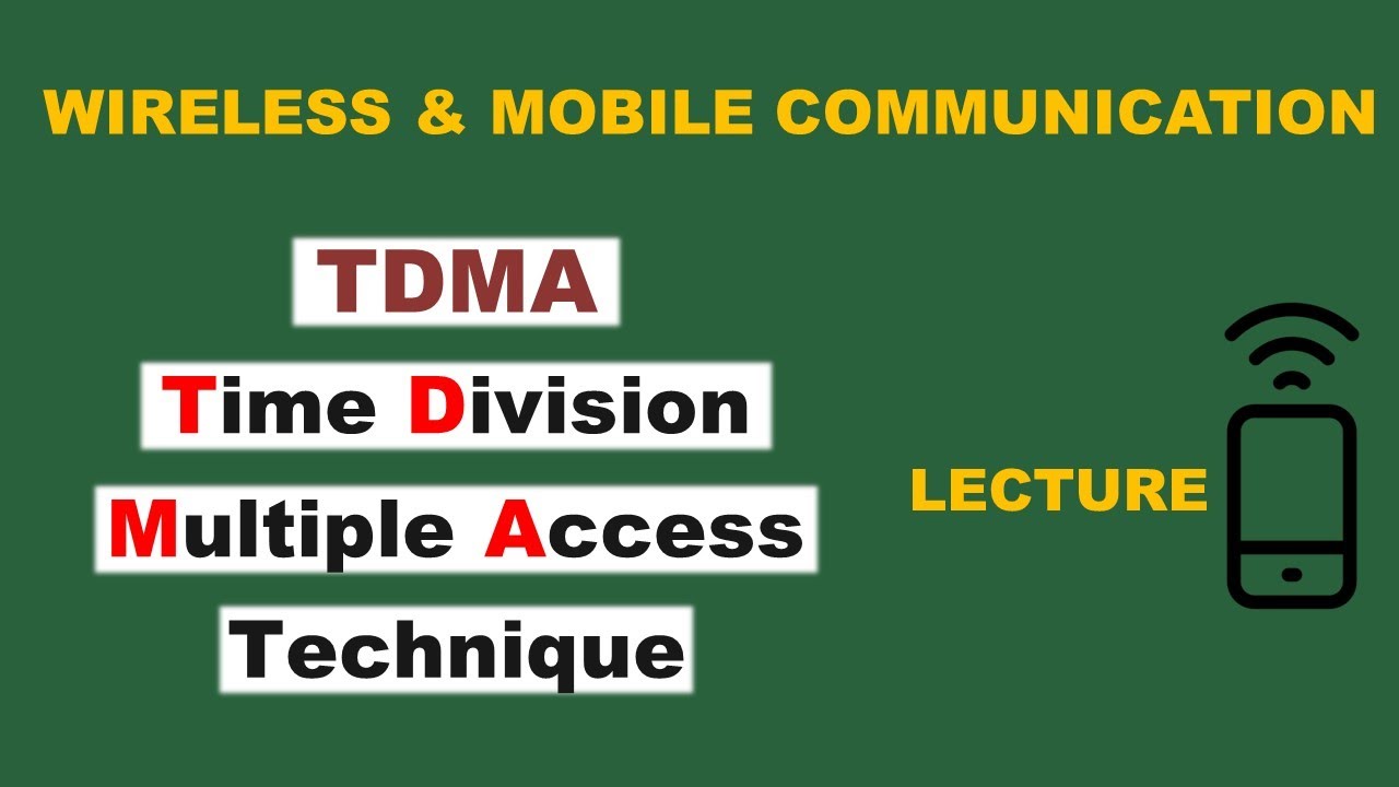 Time Division Multiple Access TDMA In Wireless Communication YouTube Time Division Multiple Access TDMA In Wireless Communication YouTube