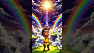 Releasing a golden mechanical bird to soar across the peaceful sky kingdom.