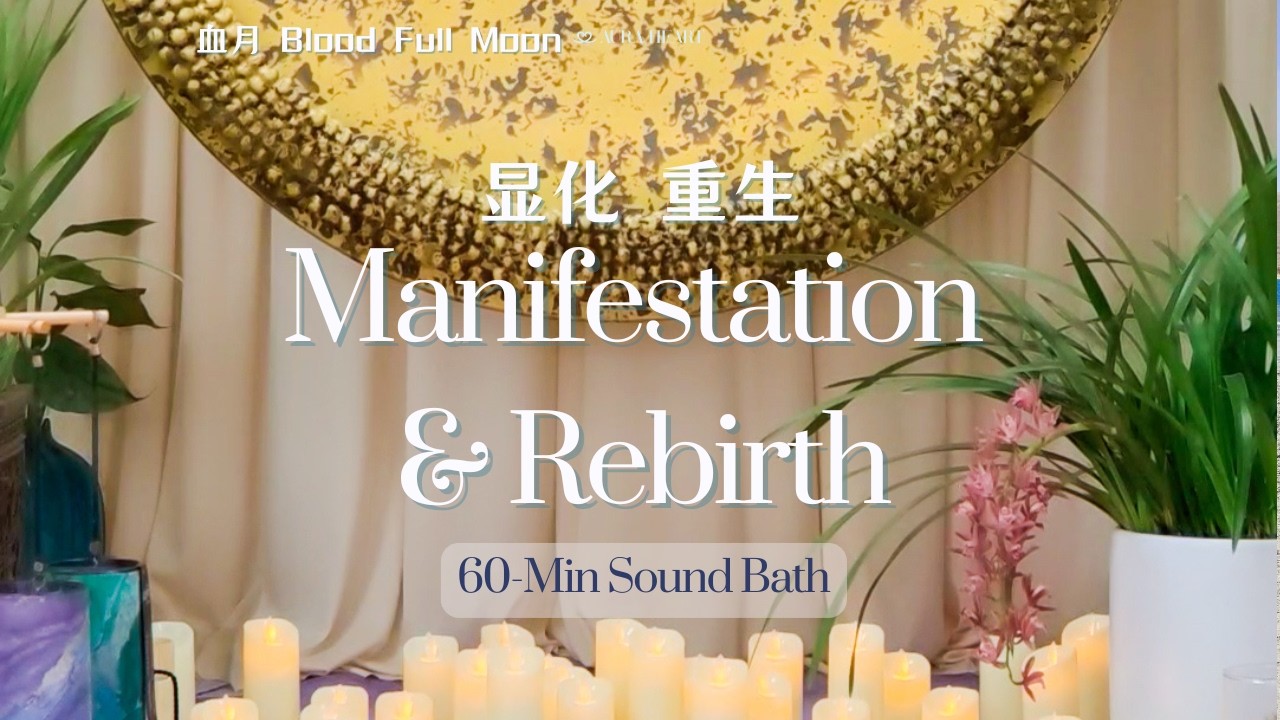 60-Min｜显化&重生｜Manifestation & Rebirth｜Virgo Full Moon🌕处女座血月｜Live现场直播