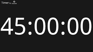 45 Hour Countup Timer 45 Second Countup Timer
