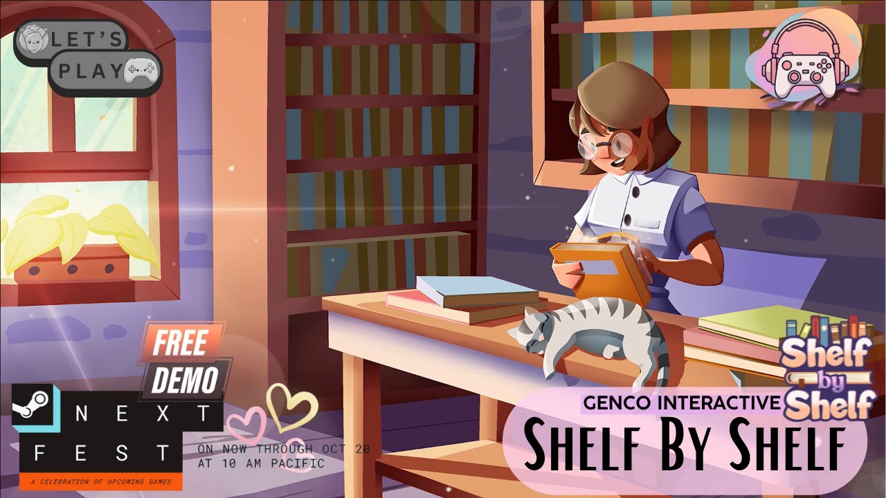 STEAM NEXT FEST в октябре 25 года | Книжные черви! Собирайтесь 🤗📚 — Давайте поиграем в демоверсию...