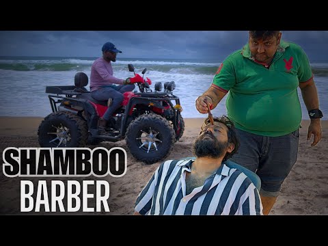 Shamboo Pain Relief Head Massage Therapy at Beach | ASMR Massage by Indian Barber