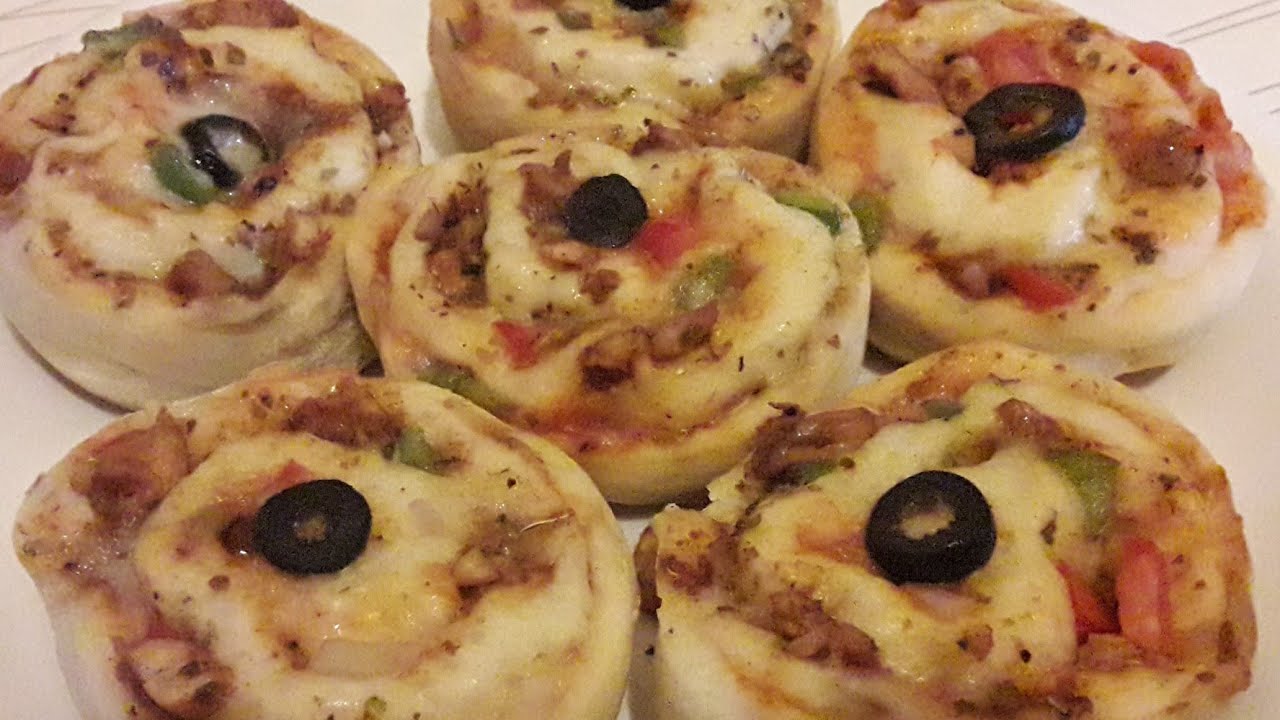 Loaded Pizza pinwheels without oven /by cook with hania♧(Ramzan special)