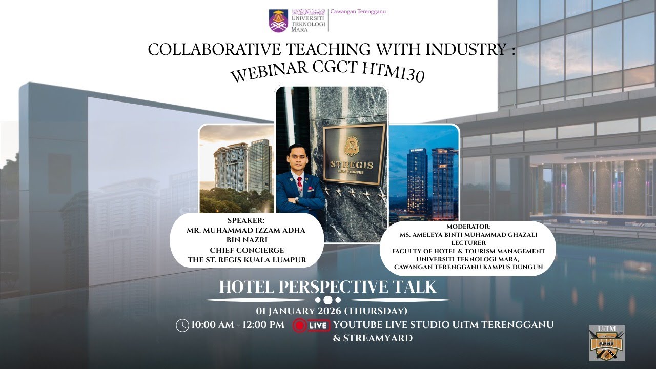 WEBINAR CGCT HTM130: HOTEL PERSPECTIVE TALK WITH MR. ADHA