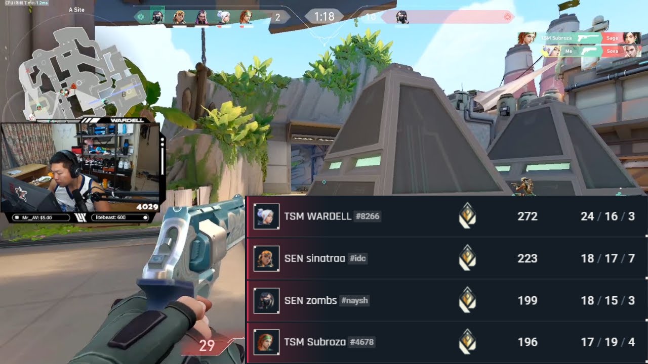 Wardell and Subroza Matched Up with Sinatraa and Zombs | Valorant