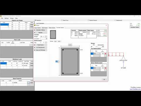 PolyBeam - Design of concrete sections