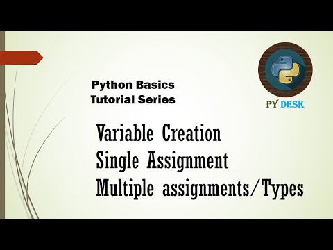 Python Basics 4 - Variable/Assignment and Types of Multiple assignments in Python