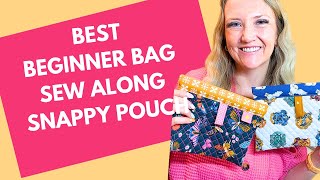 Make a Snappy Pouch Sew Along Tutorial! FREE bag pattern perfect for beginners!