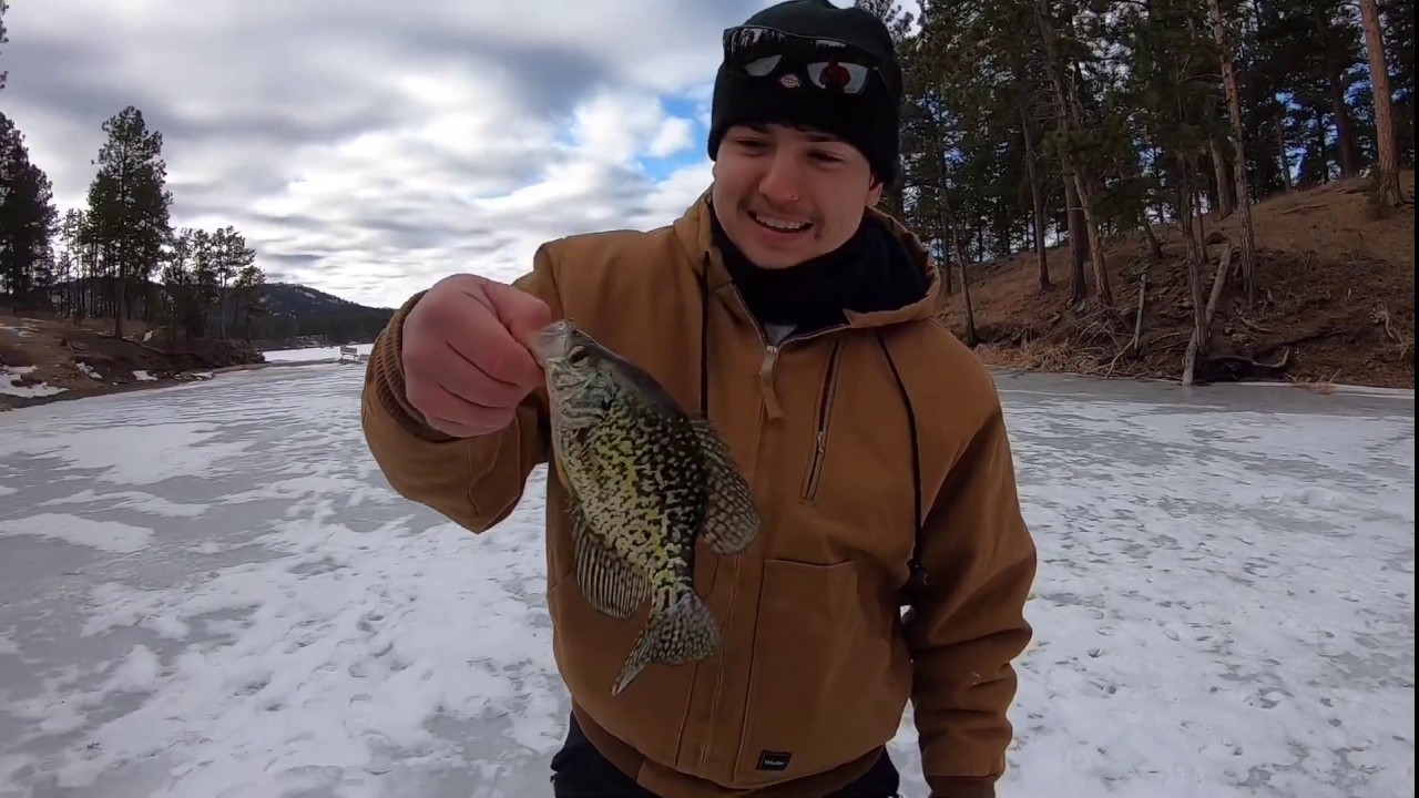 Ice Fishing in Sheridan Lake South Dakota YouTube