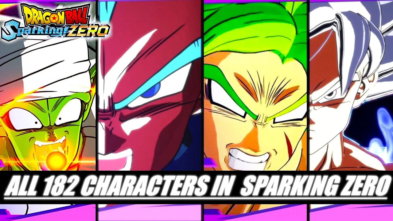 🔥DRAGON BALL Sparking! ZERO! All 182 Character Renders - YouTube