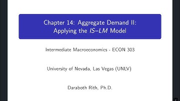Chapter 14: Aggregate Demand II: Applying the IS-LM Model