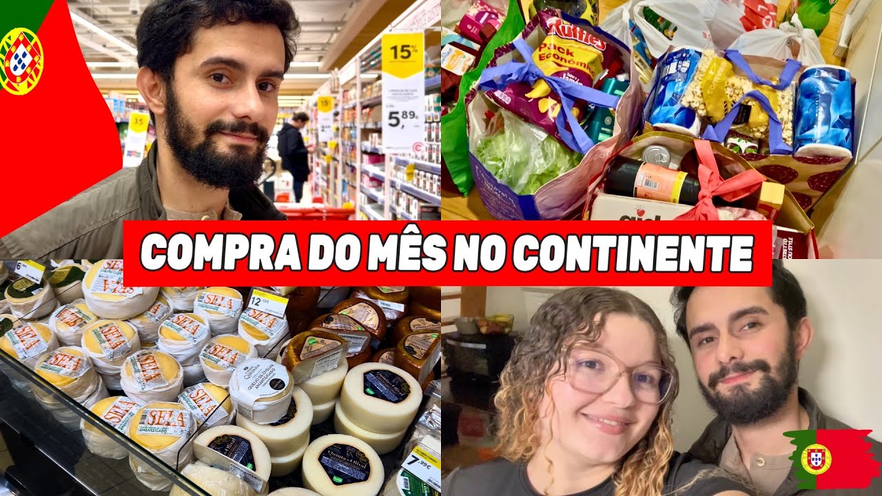 COMPRA DO MÊS NO CONTINENTE | CASAL EM PORTUGAL 🇵🇹 