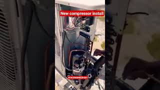 compressor intall #hvac #accircuits #hpswitch #construction #airconditioning
