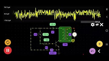 One transistor inverter circuit diagram #simulator 