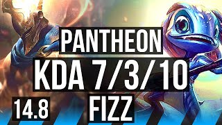 PANTHEON vs FIZZ (MID) | 7/3/10 | TR Diamond | 14.8