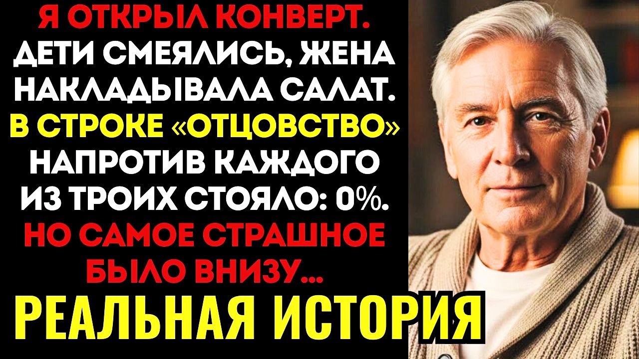 Я СДЕЛАЛ ТЕСТ ДНК своим тройняшкам. Результат пришел на почту, когда мы сидели за ужином. Я ВСТАЛ...