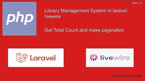 #11 Get Total count and make pagination  | LMS in Laravel livewire