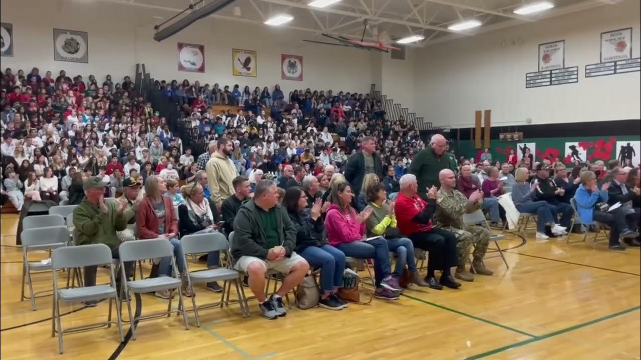 Indian Trail Middle School honors veterans YouTube