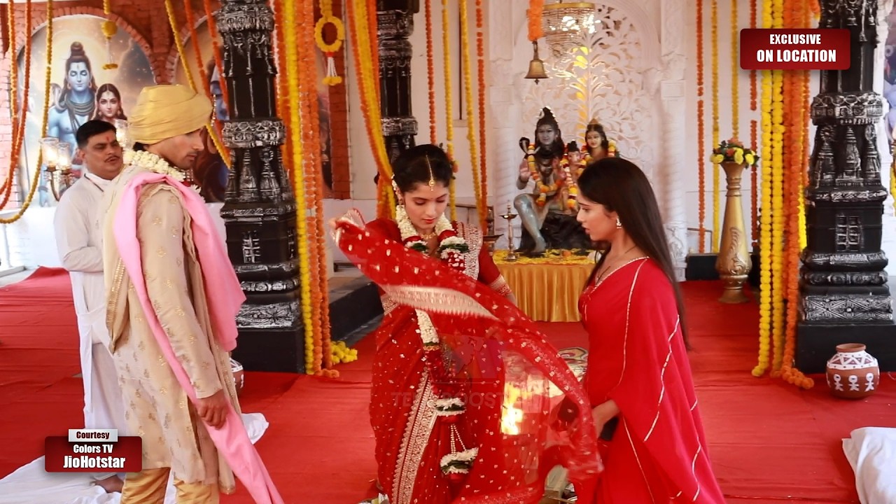 Mangal Lakshmi On Location Today Episode : Lakshmi tries to stop Nishana's wedding, Ishana Refused