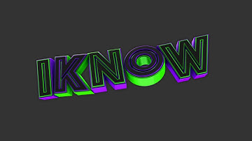 | RAW RENDER | INTRO FOR IKNOW | C4D & AE | 4K 60FPS |