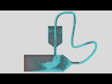 Particle Simulation #69 : Move Like Fluid Simulation