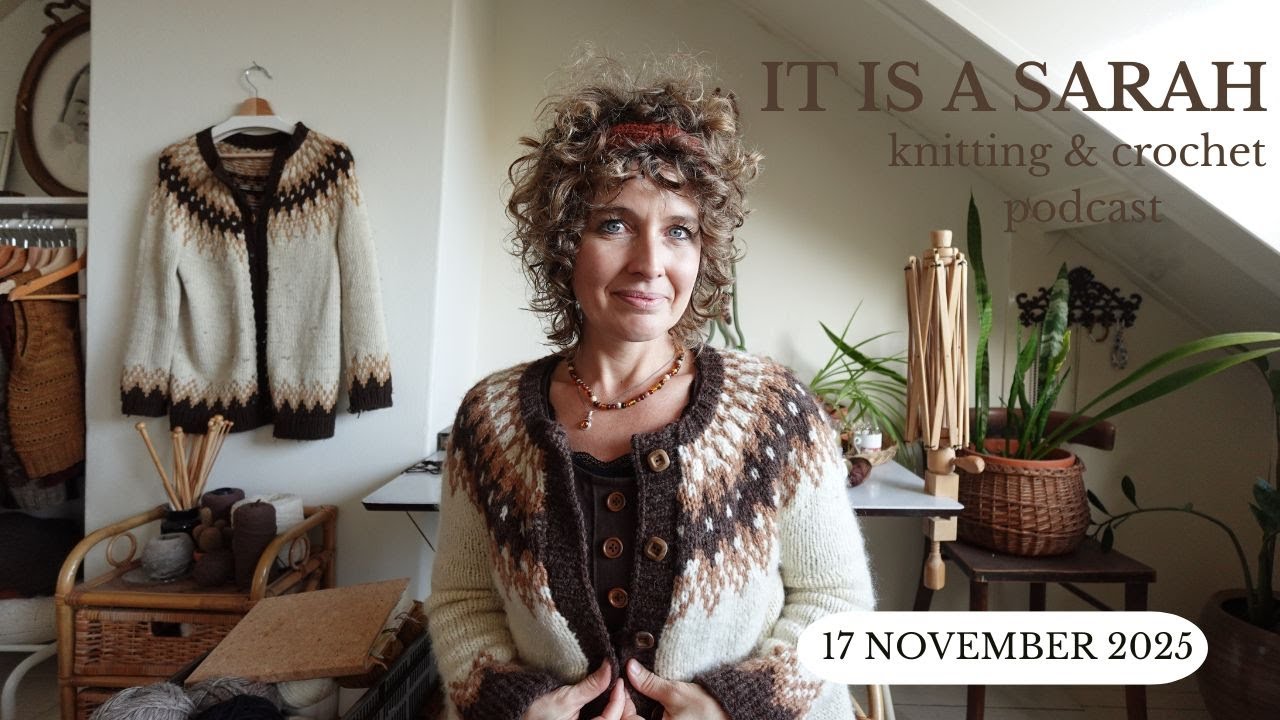 🇬🇧 It Is A Sarah | New color work cardigan, a brown Hinterland