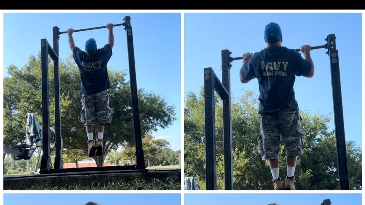 Randy Vs the Decade plus younger and 80lbs lighter Brad in pull up ...