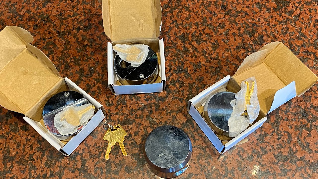 Hard to Cut? Hidden Shackle Padlock 4-Pack by BEVISKKKI