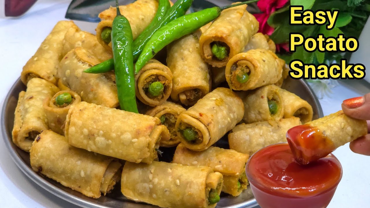 Samosa Roll l Potato Roll Samosa l Aloo Samosa l Easy Potato Snacks 