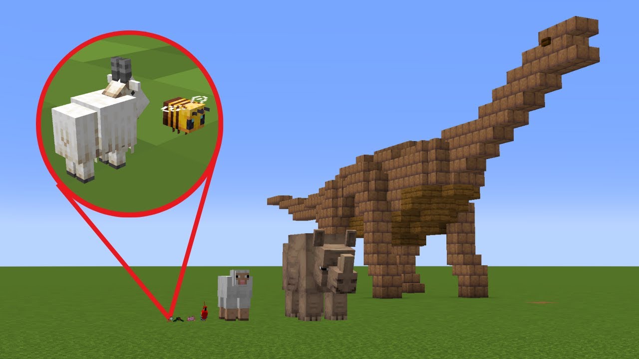 The True Scale of Animals, Portrayed In Minecraft